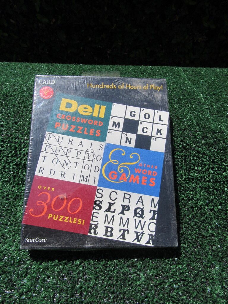NIP Vintage 1993 StarCore Apple Newton Dell Crossword Puzzles PCMCIA Card.   (I love commercial Newton games, just maybe not $450 love… but nice pictures!!)