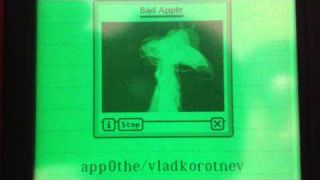 Bad Apple on the Apple Newton! Better version
